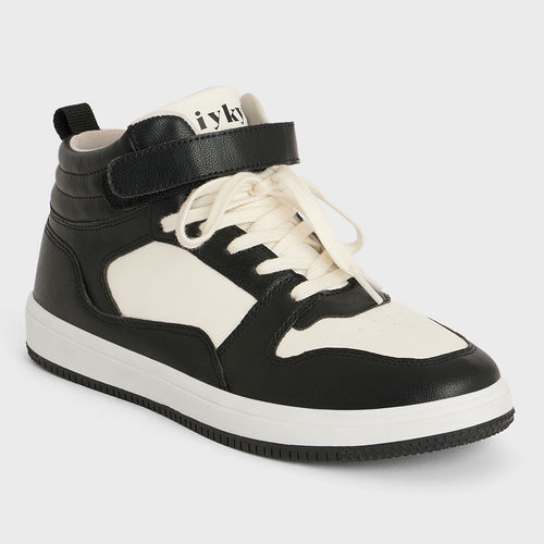 Buy IYKYK by Nykaa Fashion White and Black Round Toe Color Block