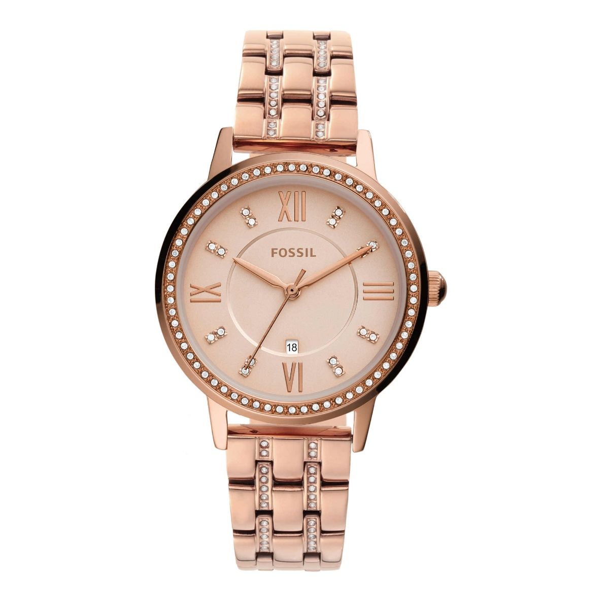 Fossil Gwen Rose Gold Strap Casual Watch Es4879
