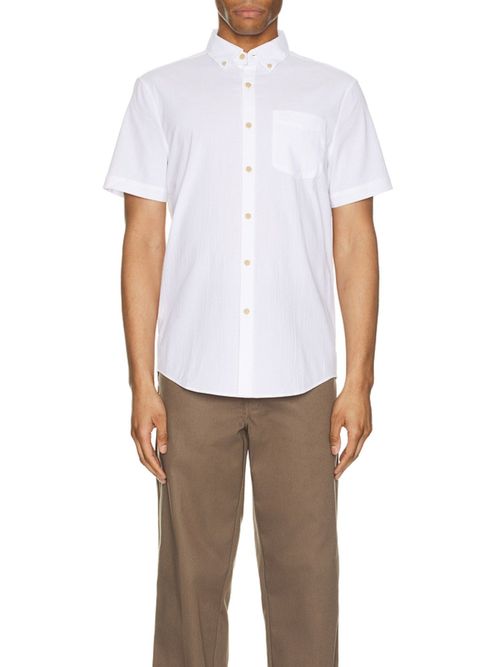Original Penguin Cotton Crinkle Yarn Short Sleeve Shirt
