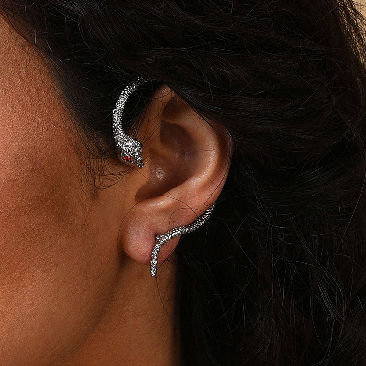 Buy Vembley Korean Zircon CShaped Long Tassel Ear Cuff Earrings Online at  Best Prices in India  JioMart