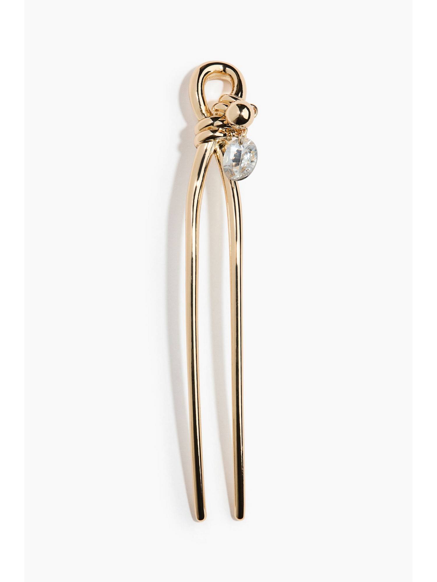 Buy H&M Women Gold Rhinestone-detail hair pin Online