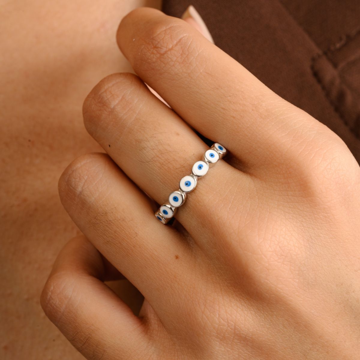 Evil eye eternity ring hotsell