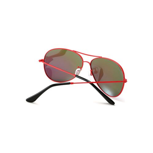 Buy PARIM Polarized Unisex Aviator Sunglasses Red Frame Blue