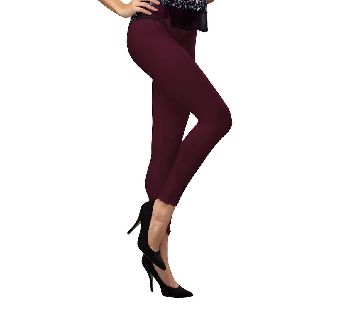 Red Mid Waist Viscose Cotton Ankle Length Leggings, Party Wear, Slim Fit at  Rs 250 in Ahmedabad