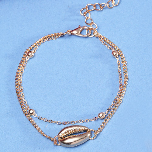 Ferosh Gold Shell Bracelet: Buy Ferosh Gold Shell Bracelet Online at Best  Price in India