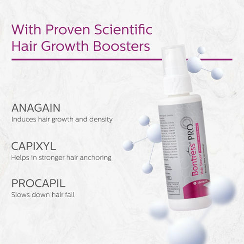 Bontress Pro Hair Growth Serum With Tri-Peptides For Denser Hair: Buy  Bontress Pro Hair Growth Serum With Tri-Peptides For Denser Hair Online at  Best Price in India | Nykaa