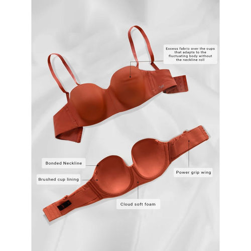Buy Nykd by Nykaa The Ultimate Strapless Bra Red NYB027 Online