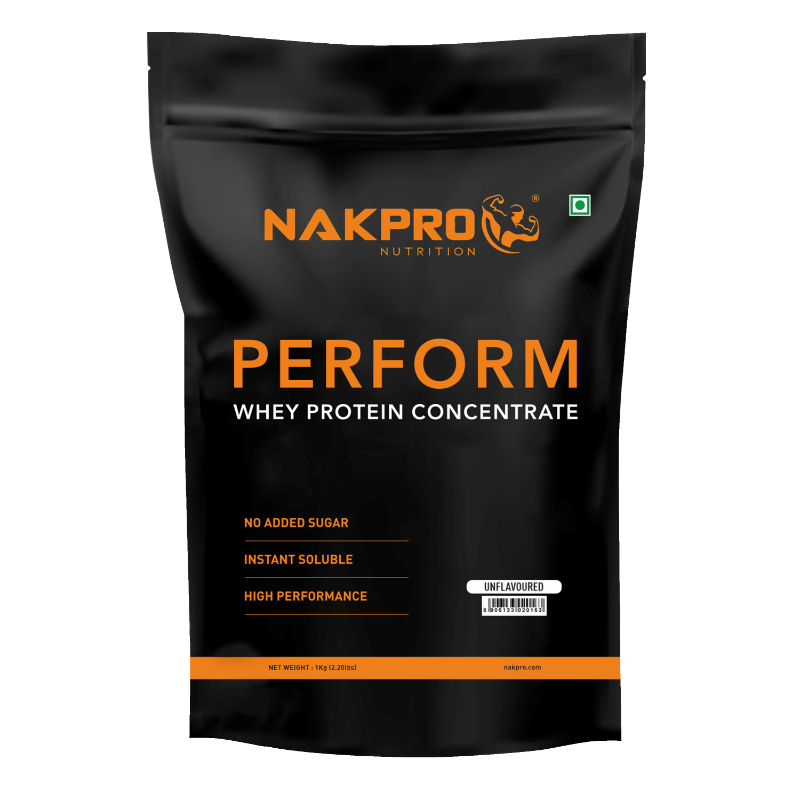 NAKPRO Perform Raw Whey Protein Concentrate With Added Digestive Enzymes - Unflavoured