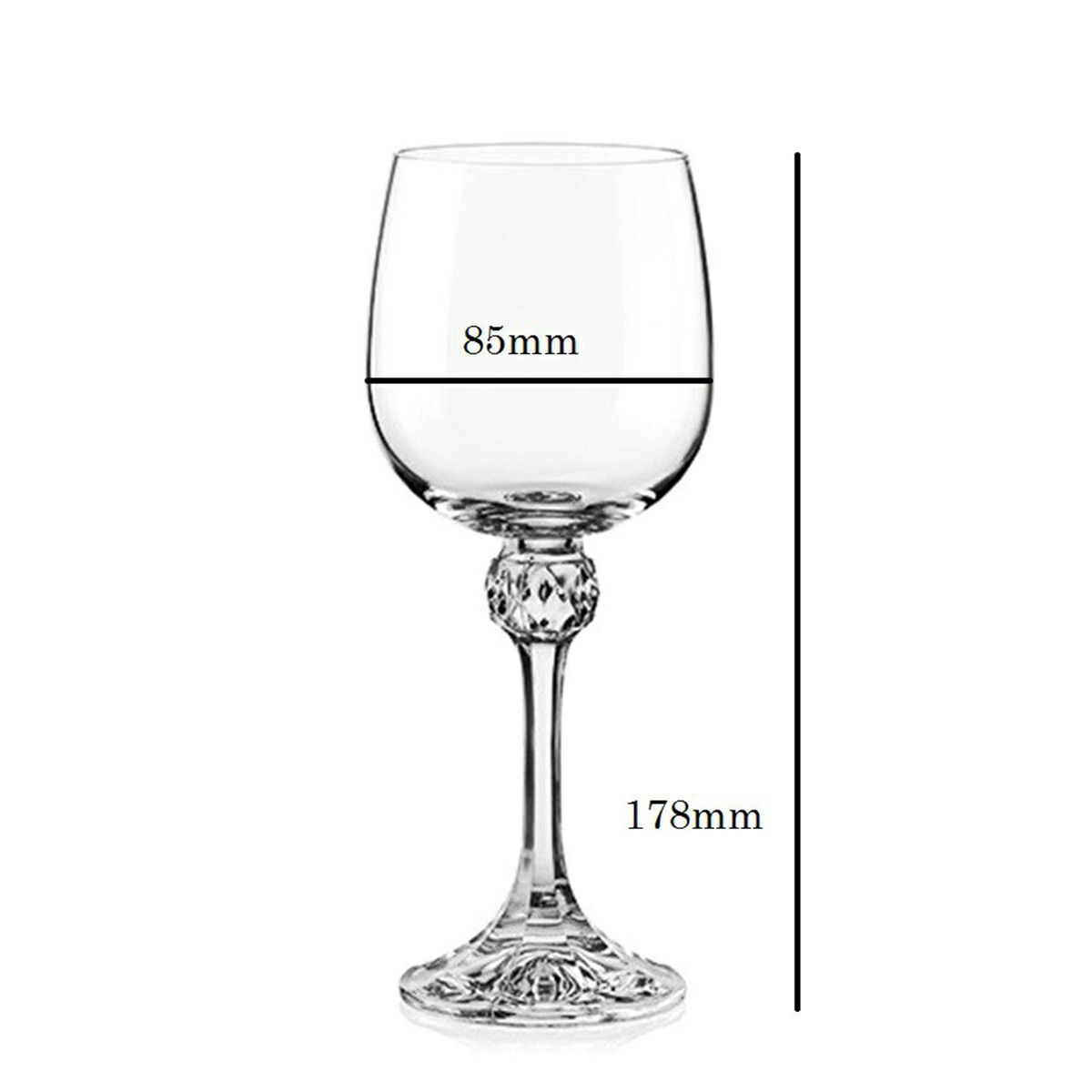 Bohemia Crystal Juila White Wine Glass Set 190ml Set Of 6 Buy Bohemia Crystal Juila White 8712