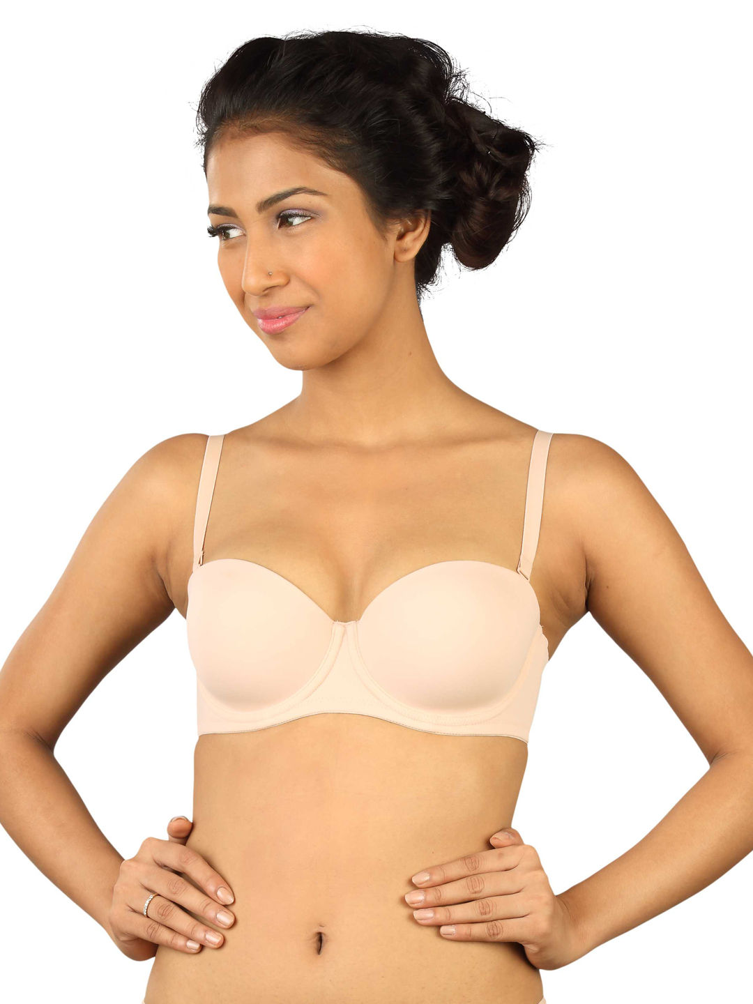 Women's Padded, Non-Wired, Multiway, T-Shirt Bra (BR094-NUDE) –  gsparisbeauty