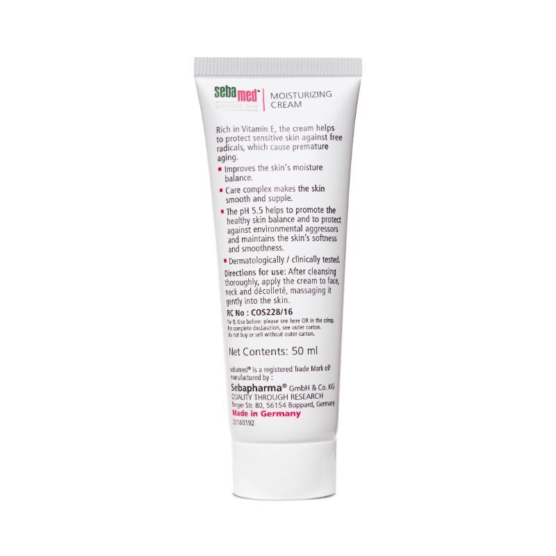 Sebamed Moisturizing Cream, PH 5.5, Normal To Dry Skin, With 2 Vitamin