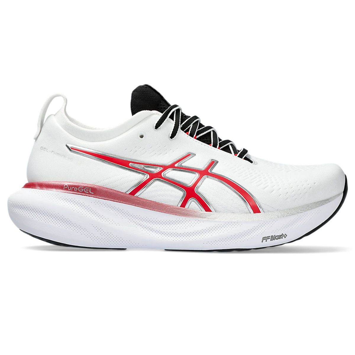 Asics nimbus hot sale white