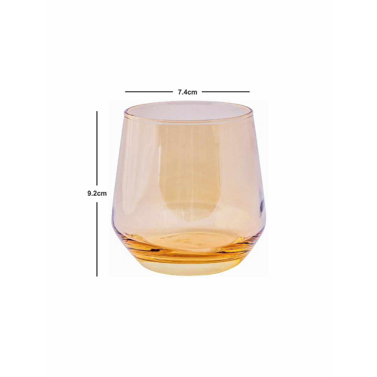 Buy Goodhomes Color Glass Tumbler (Set of 6) Online