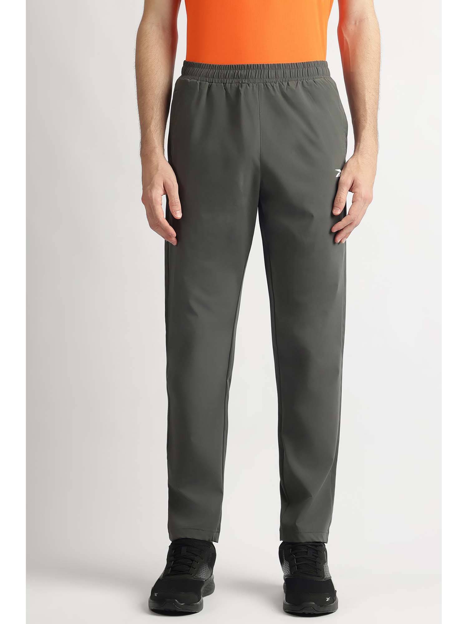 Buy Reebok Men Grey Solid Trackpant Online