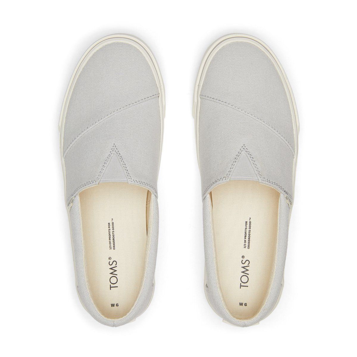 TOMS Alpargata Fenix Slipon Solid Lunar Grey Washed Sneaker Buy TOMS