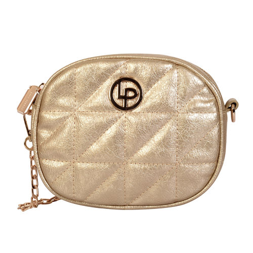 Lino Perros Sling and Cross Bags : Buy Lino Perros Women Solid Golden  Coloured Sling Bag Online