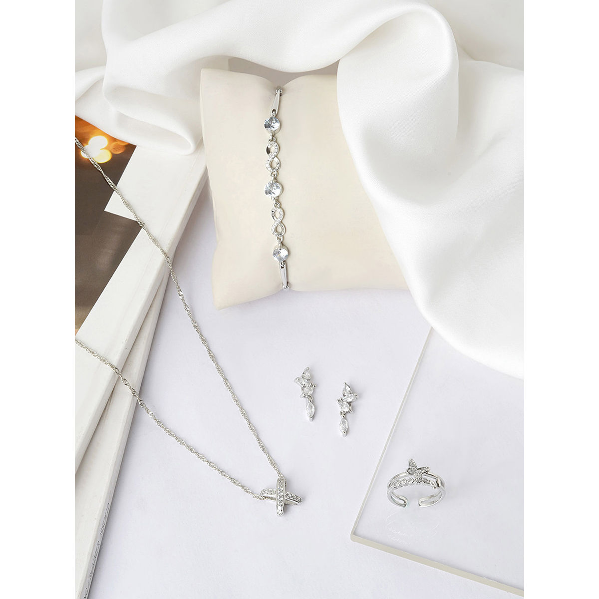 Diamond Simulant Necklace Earring Pack | Jewelery | Necklaces | Rings |  Lovisa |