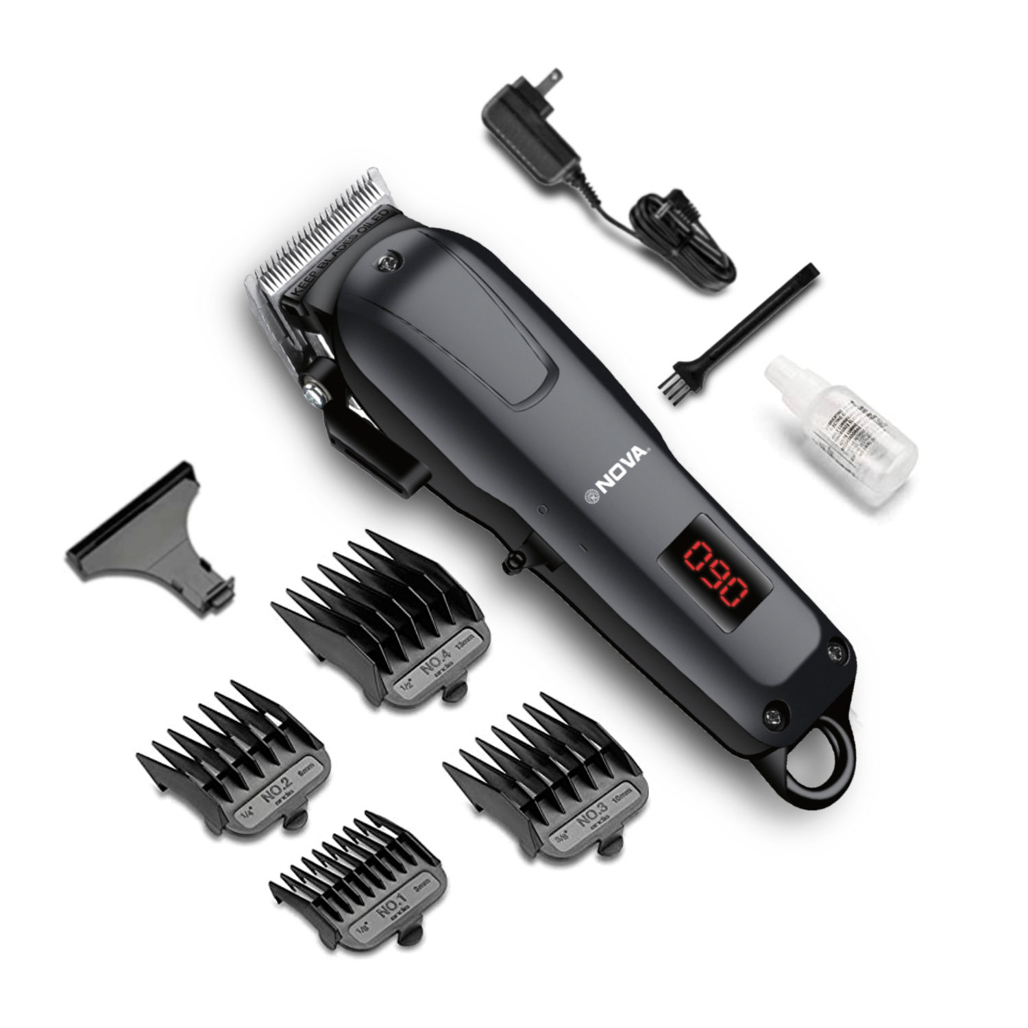 Nova Professional Rechargeable And Cordless NHT 1083 Hair Clipper Runtime:  120 Min Trimmer For Men: Buy Nova Professional Rechargeable And Cordless  NHT 1083 Hair Clipper Runtime: 120 Min Trimmer For Men Online