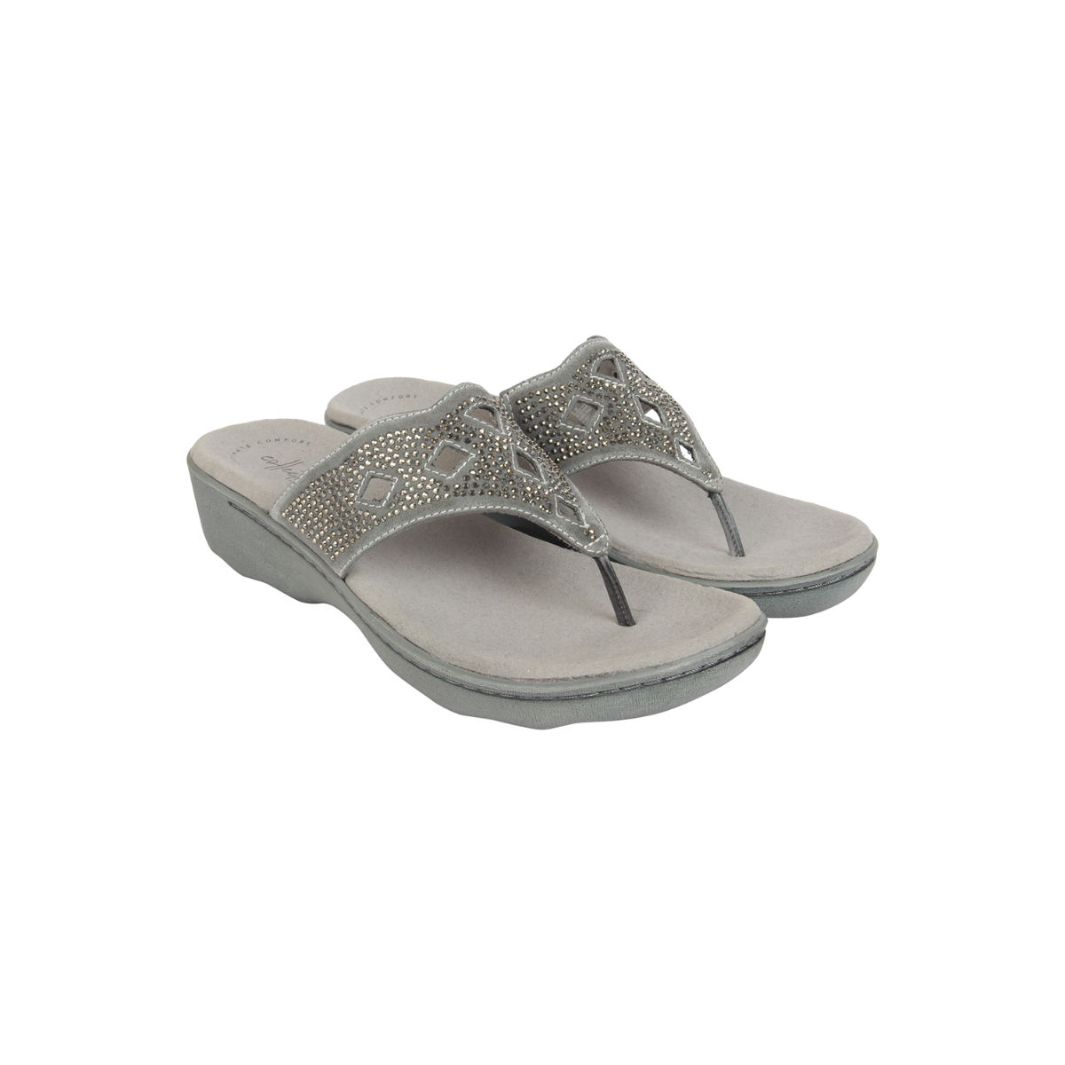 clarks sandals grey