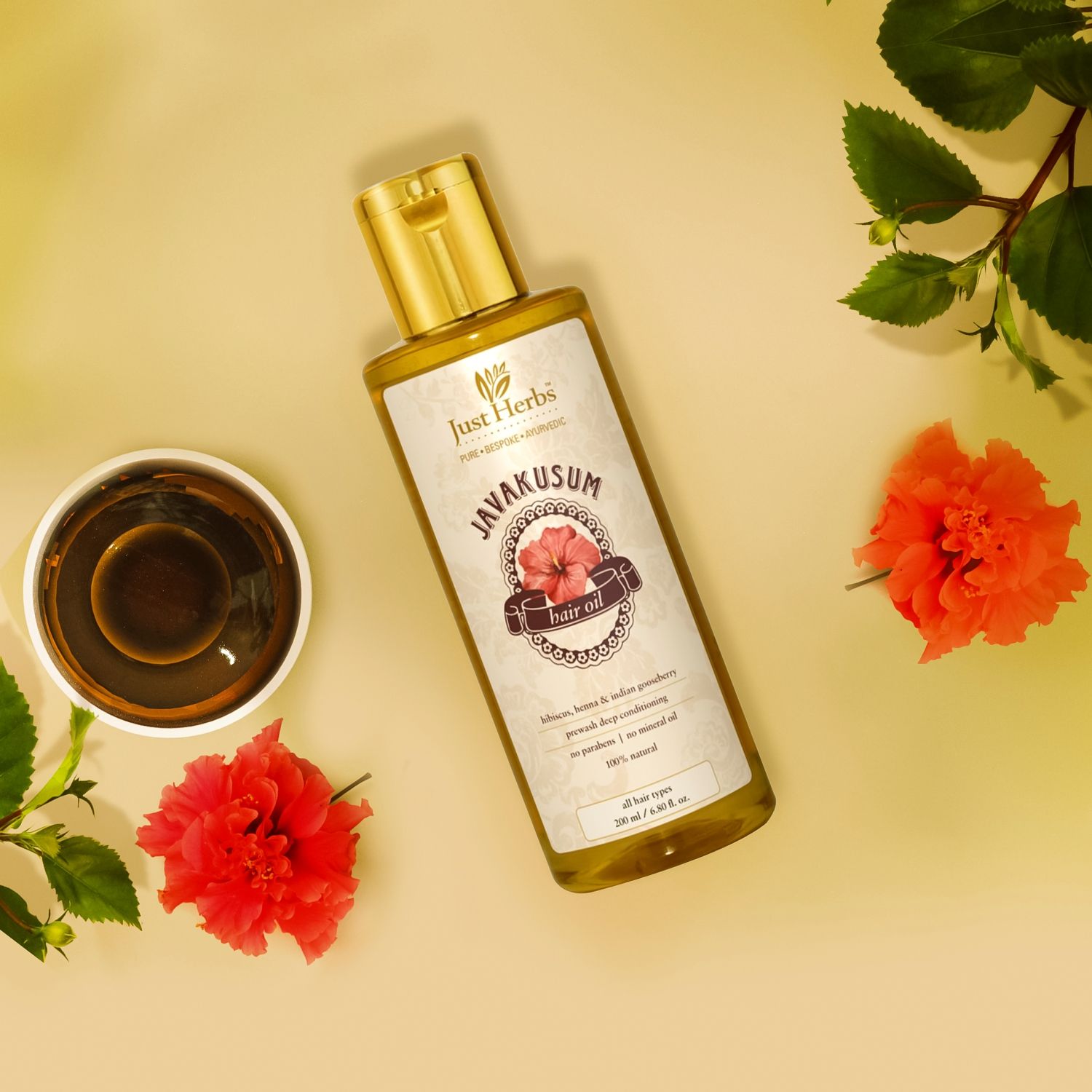 Just Herbs Javakusum Hair Oil for Men  Women Controls Dandruff 100  Natural Certified Organic Ingredients  100 ML  Amazonin Beauty