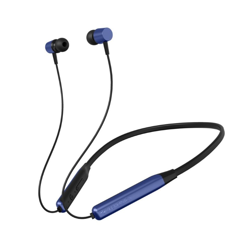 Zebronics Zeb-Lark Bluetooth Supporting Earphone with Mic(Blue)