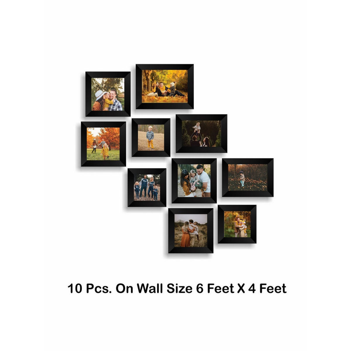 Buy eCraftIndia Memory Wall Collage Photo Frame Set of 10 Photo