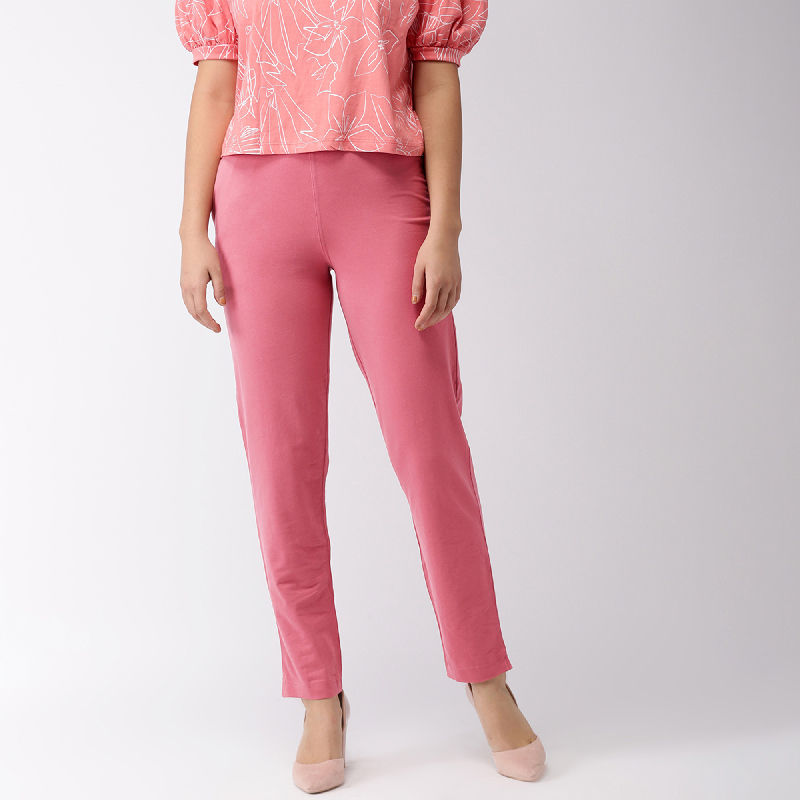 Buy Pink Pants for Women by GO COLORS Online  Ajiocom