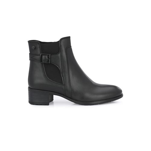 Delize Women Black Solid Low Heel Chelsea Boots (UK 3)