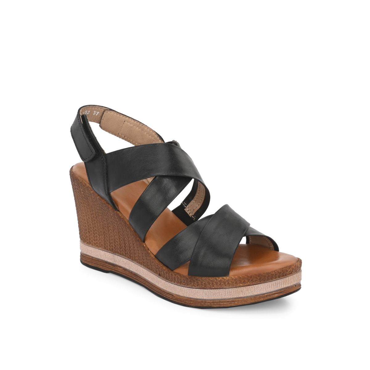 Cross strap wedge discount sandals