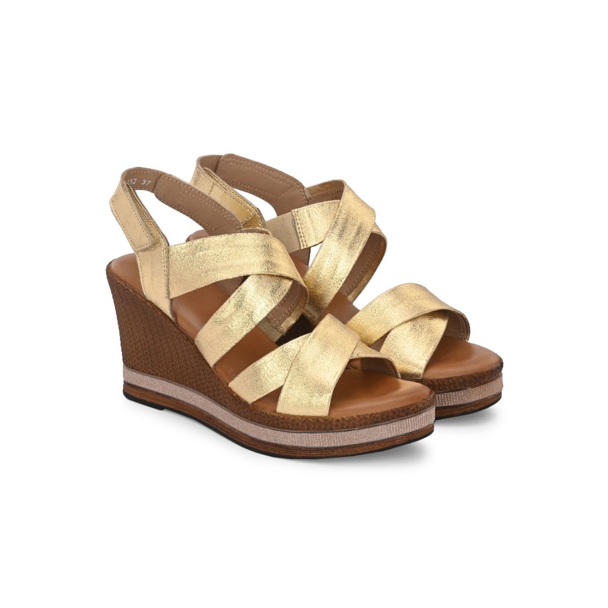 Shop Now Women Gold Embellished Wedge Sandals – Inc5 Shoes