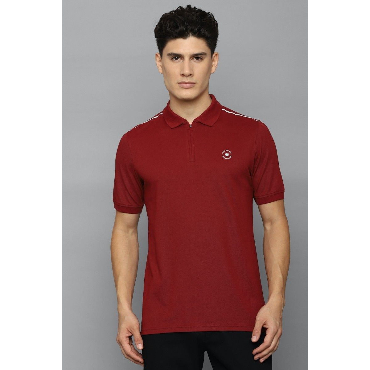 Buy Louis Philippe Louis Philippe Solid Polo Collar T-shirt at Redfynd