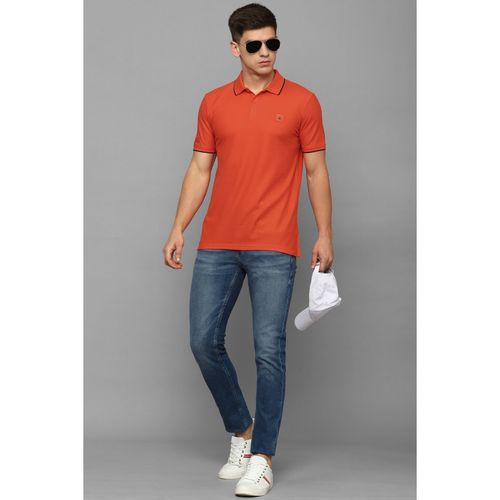 Louis Philippe Men Red Solid Collar Neck Polo T-Shirt: Buy Louis Philippe  Men Red Solid Collar Neck Polo T-Shirt Online at Best Price in India