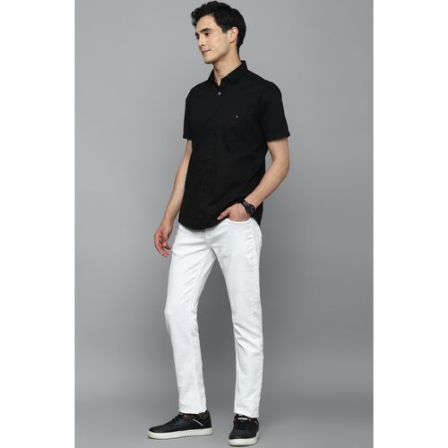 Buy Louis Philippe Men White Solid Slim Fit Casual Shirt Online at