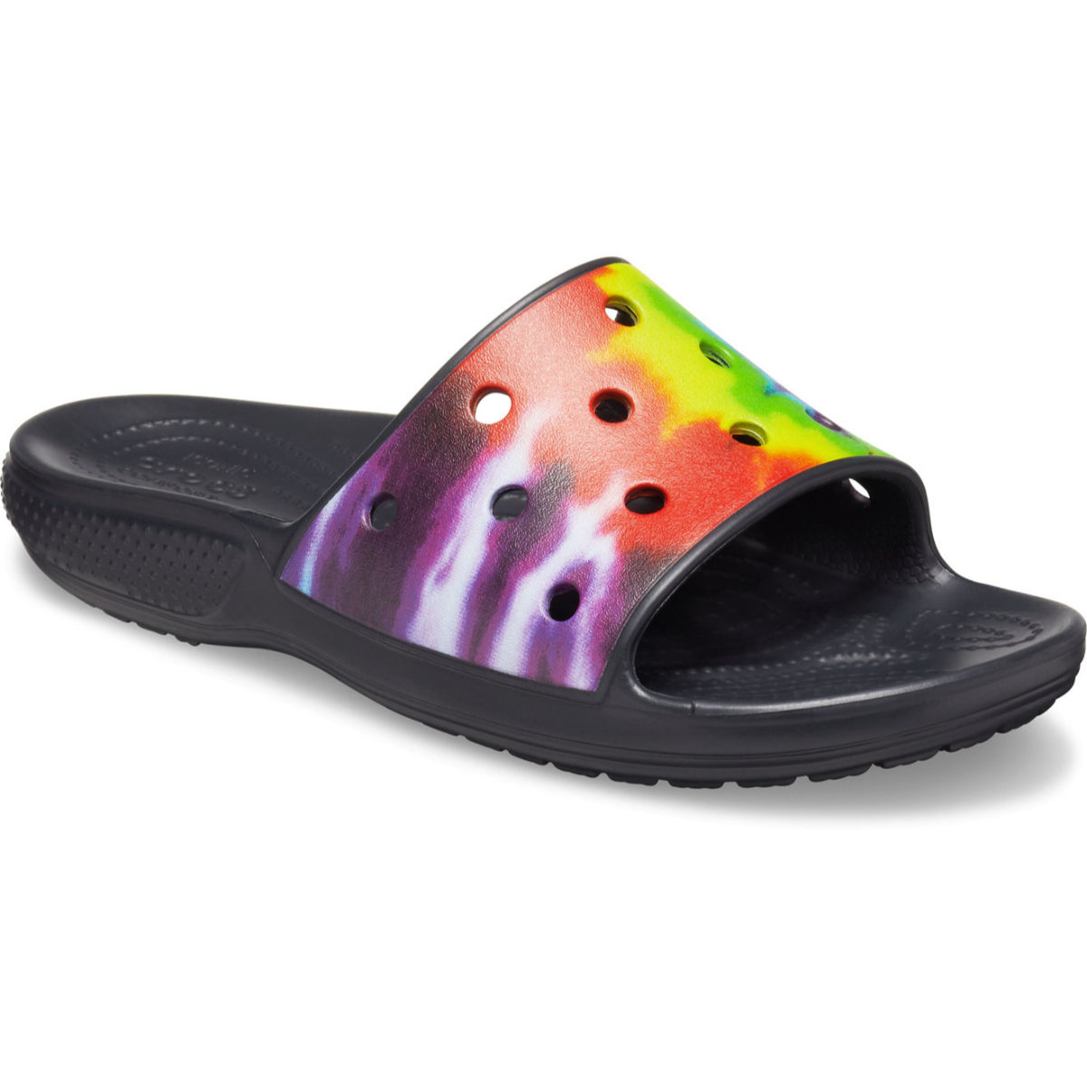 Tie dye 2025 croc slides