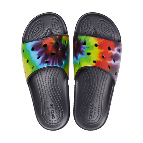 Mania Slide Tie Dye Slide Crocs Buy Multicoloured Flip Flop