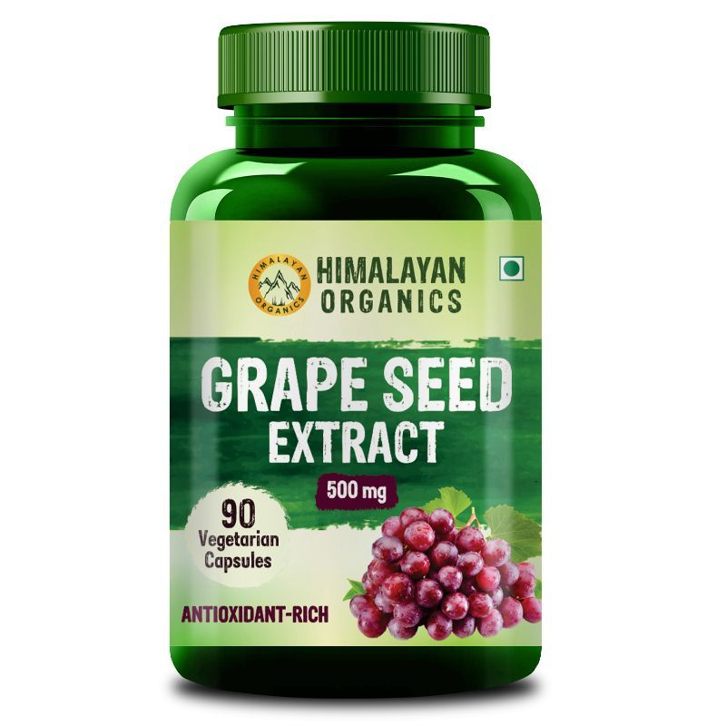 Himalayan Organics Grape Seed Extract 500mg/serving For Healthy Cholesterol Level