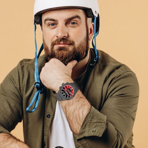 Beverly Hills Polo Club Men Multi Function Red Dial Watch (M)