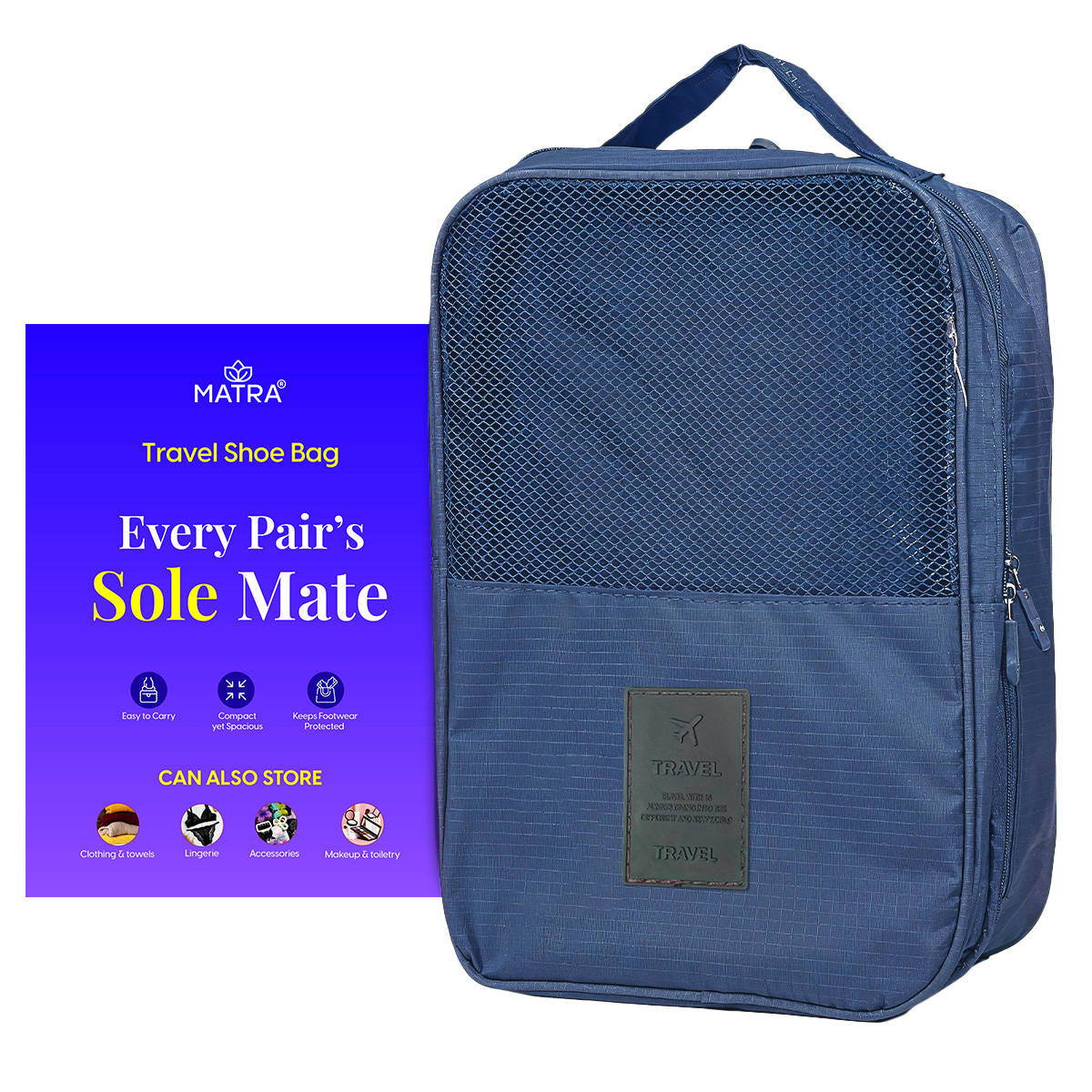 Matra Travel Shoe Bag Multipurpose Organizer For Footwear Packing & Storage Portable Pouch
