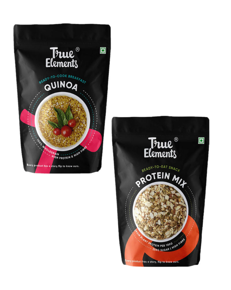 True Elements Quinoa Regular & Protein Mix Pack of 2