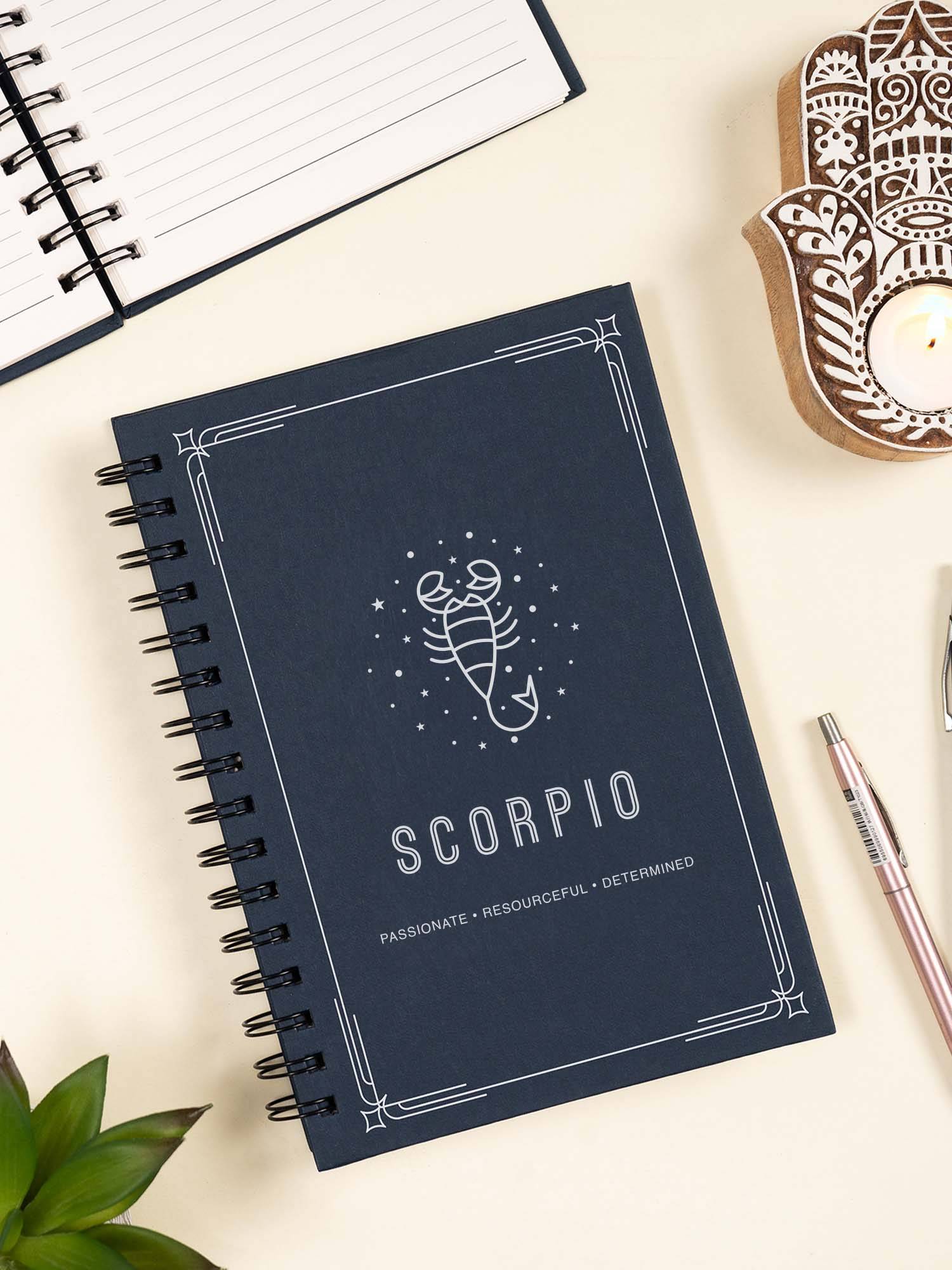 THE ZAPPY BOX A5 Horoscope Notebook - Scorpio
