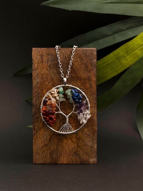 Buy Peora Chakra Rainbow Tree of Life Crystal Wire Wrapped