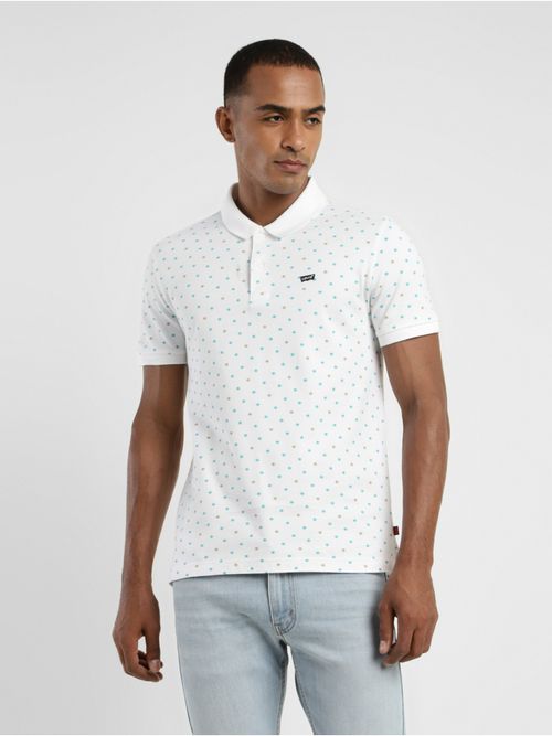 Buy Levi's Mens Polka Dot Polo Collar T-shirt Online