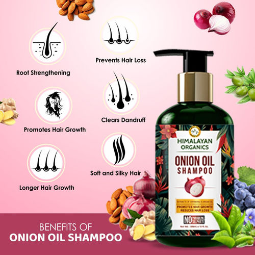 Himalayan Organics Onion Oil Hair Regrowth Shampoo: Buy Himalayan Organics  Onion Oil Hair Regrowth Shampoo Online at Best Price in India | Nykaa
