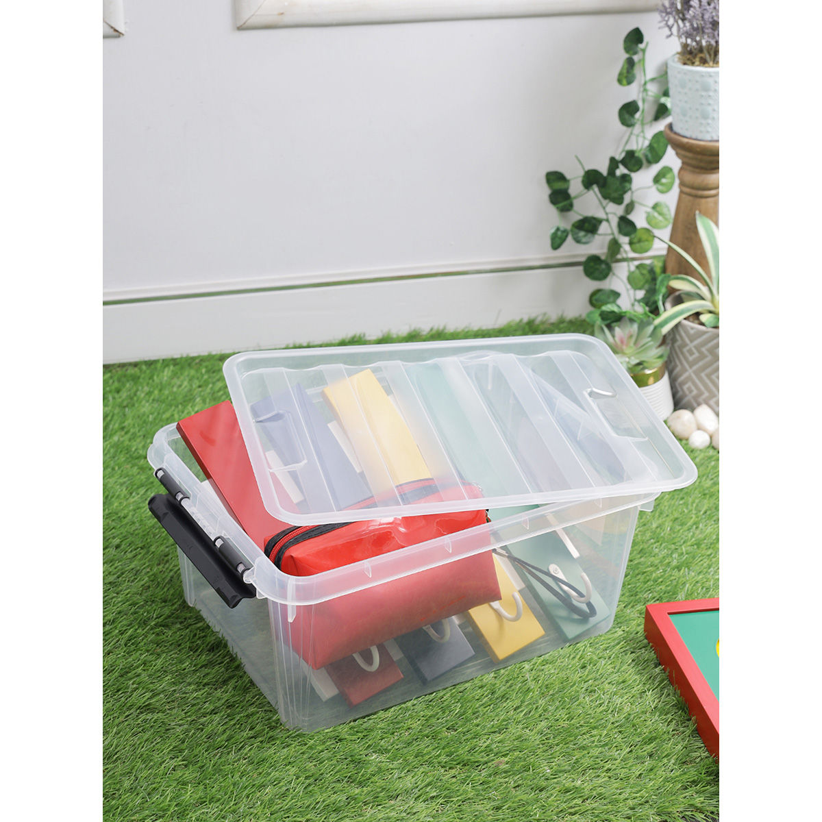 Lock & Lock Inplus Easy Clip Plastic Storage Box 15 Liters 1 Piece