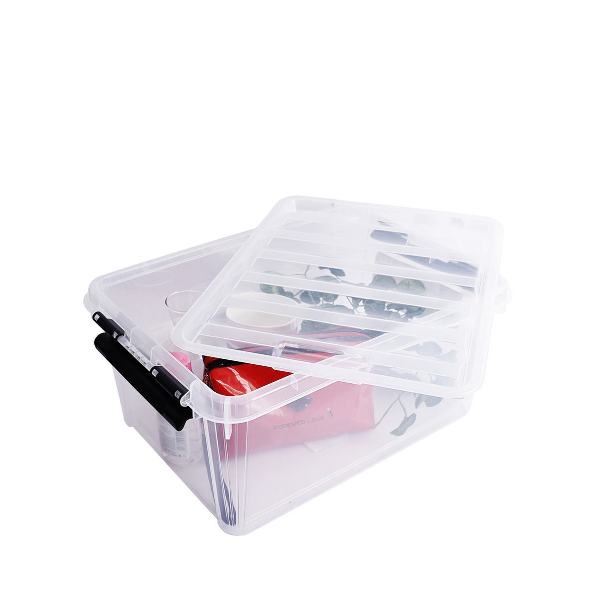 Lock & Lock Inplus Easy Clip Plastic Storage Box 15 Liters 1 Piece