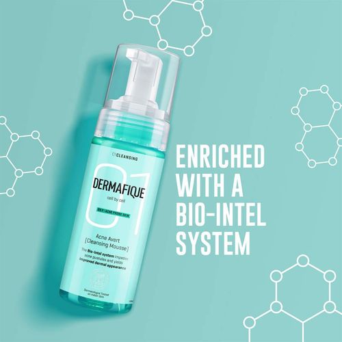 avert Buy Dermafique Acne Avert Cleansing Mousse, Foaming Face Wash With  Salicylic Acid, Reduces Acne Online