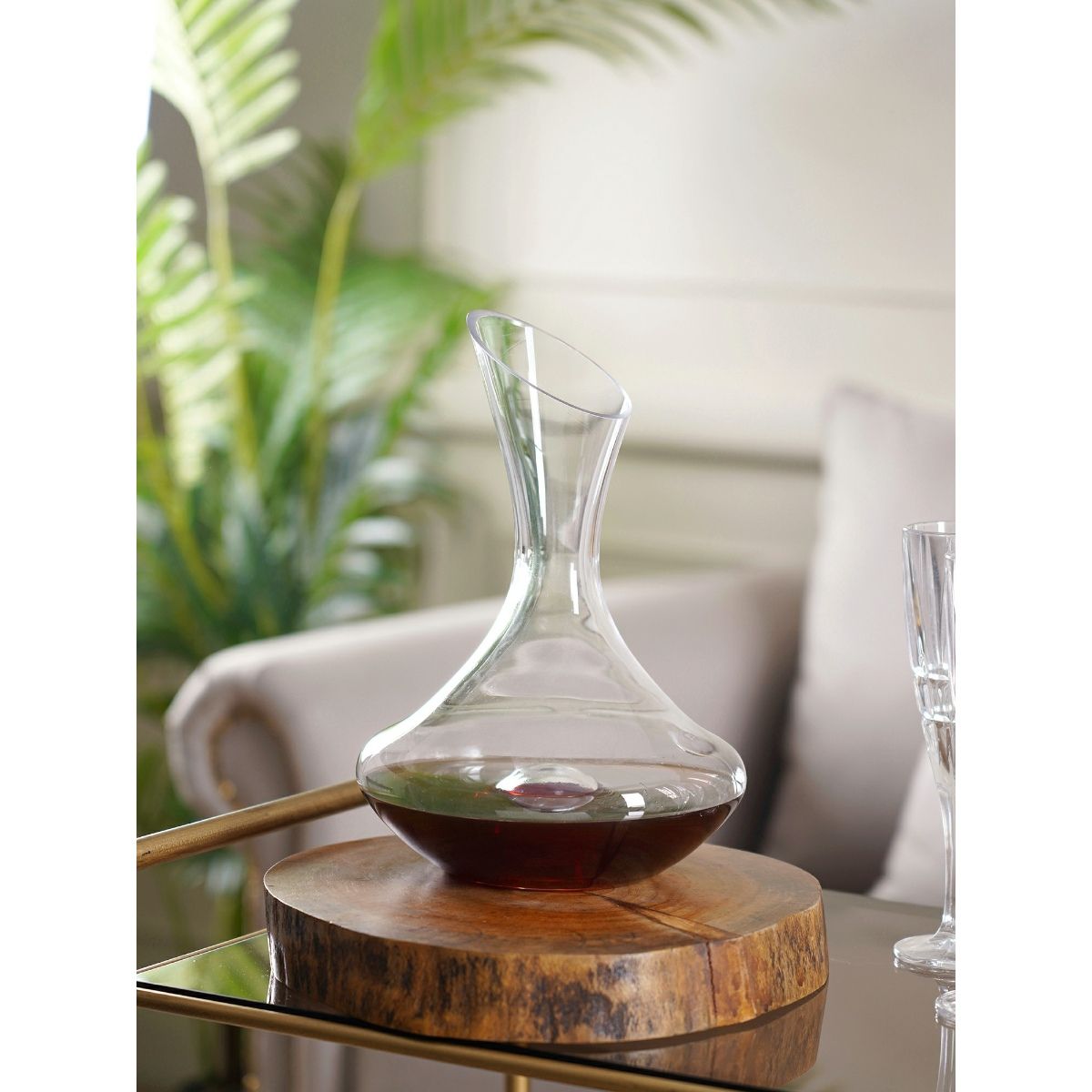 Pure Home + Living Crystal Clear Slanting Wine Decanter Buy Pure Home