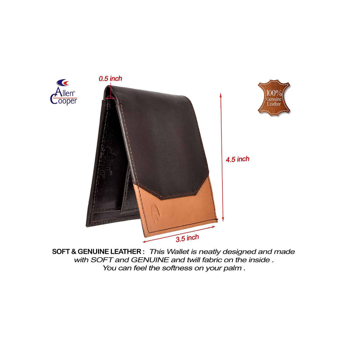 Buy Allen Cooper Leather Wallets for men Online