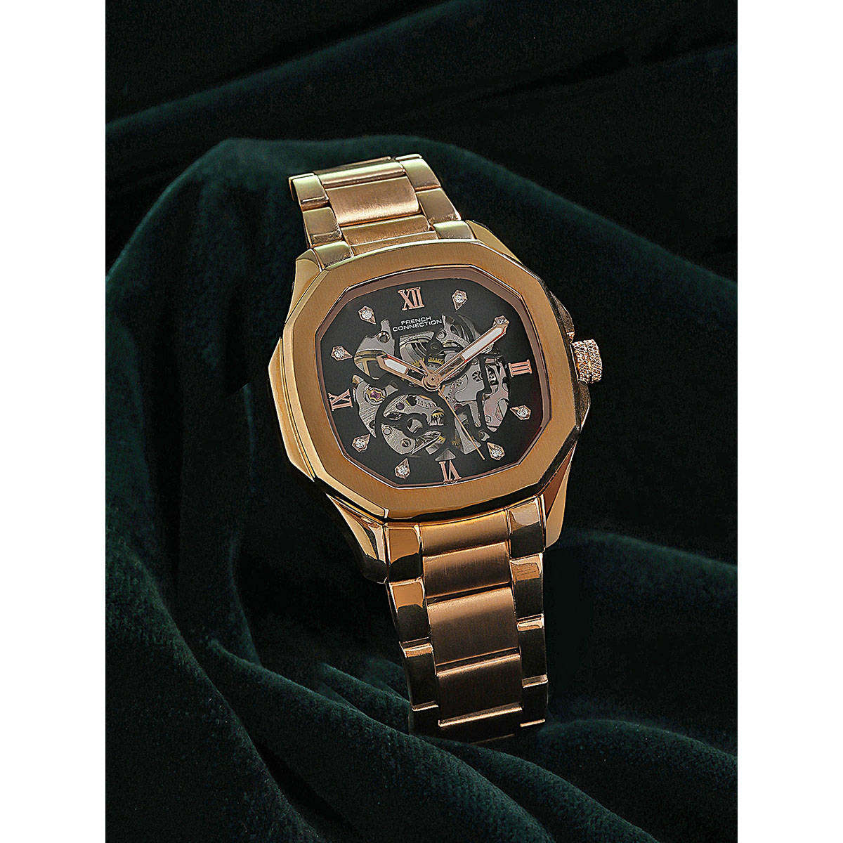 French Connection Black Dial Automatic Watch for Women - FCA06-4