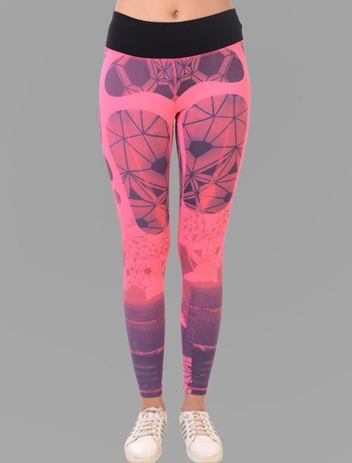 Buy Da Intimo Pink Printed Tights Online